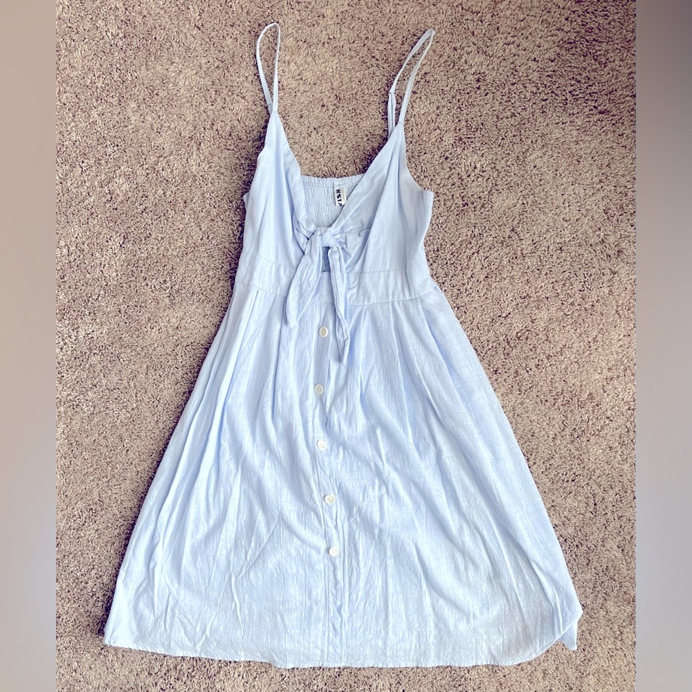 Light Blue Spaghetti Strap Dress